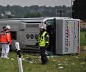 Schwerer Unfall mit Reisebus Lohmar Donrather Dreieck P446